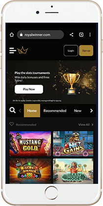 Gaming at the Royal Winner Mobile Casino