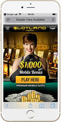 Slotland Mobile Casino Lobby