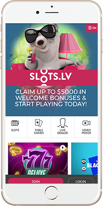 Slots.LV Casino on Mobile