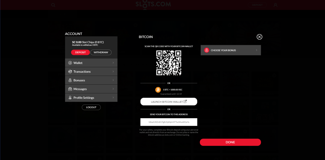 Slots.com Bonuses