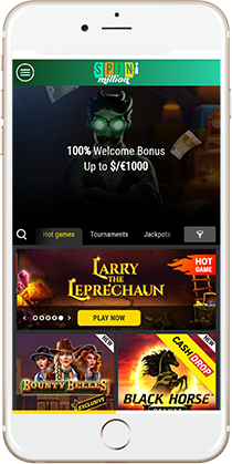Spin Million Casino on Mobile