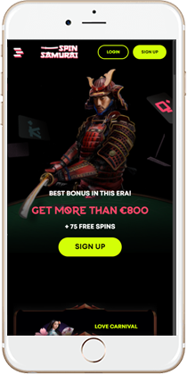 Brilliant Gaming at the Spin Samurai Mobile Casino