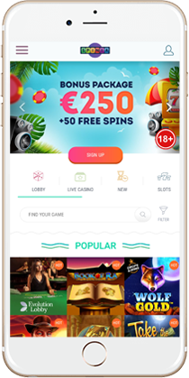 Spinia Casino on Mobile