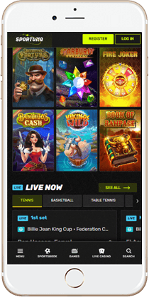 Brilliant Gaming at Sportuna Mobile Casino