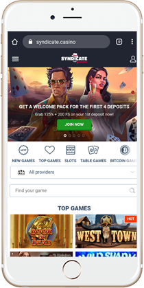 Syndicate Casino on Mobile
