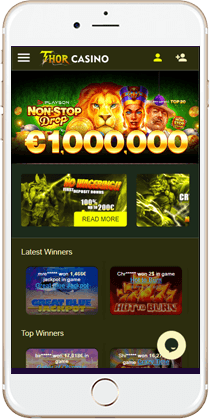 Gaming at the Thor Mobile Casino