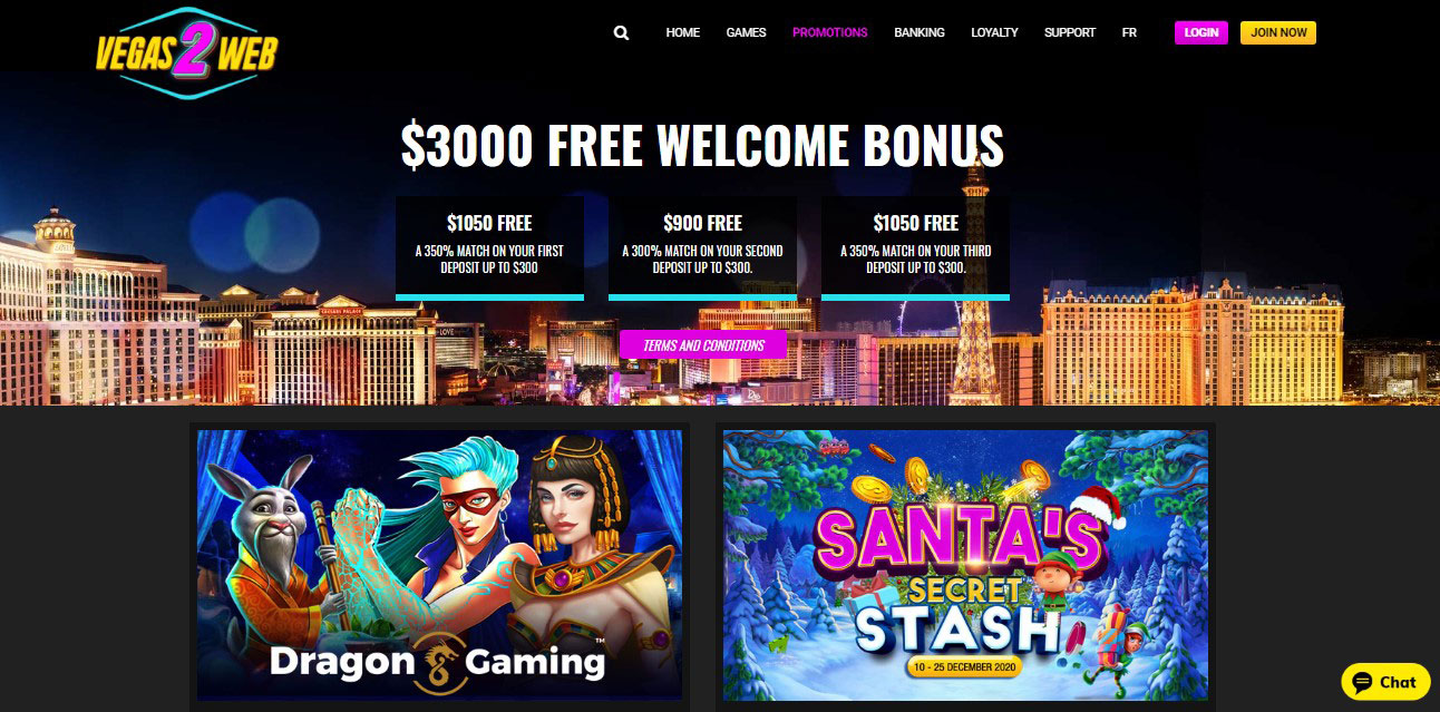 Vegas2web free chip