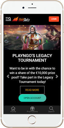 Wildslots Casino on Mobile