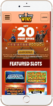 Gaming at the Wild West Wins Mobile Casino