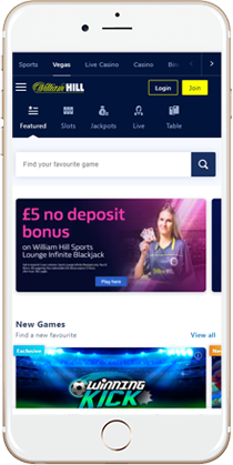 William Hill Vegas Casino on Mobile