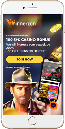 WinnerzOn Casino on Mobile